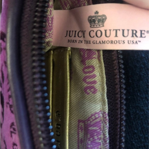 Purple Velour Y2K Juicy Couture Wristlet - Picture 3 of 9